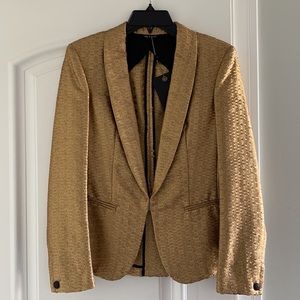 NWT - rag & bone gold women’s tuxedo blazer (4)